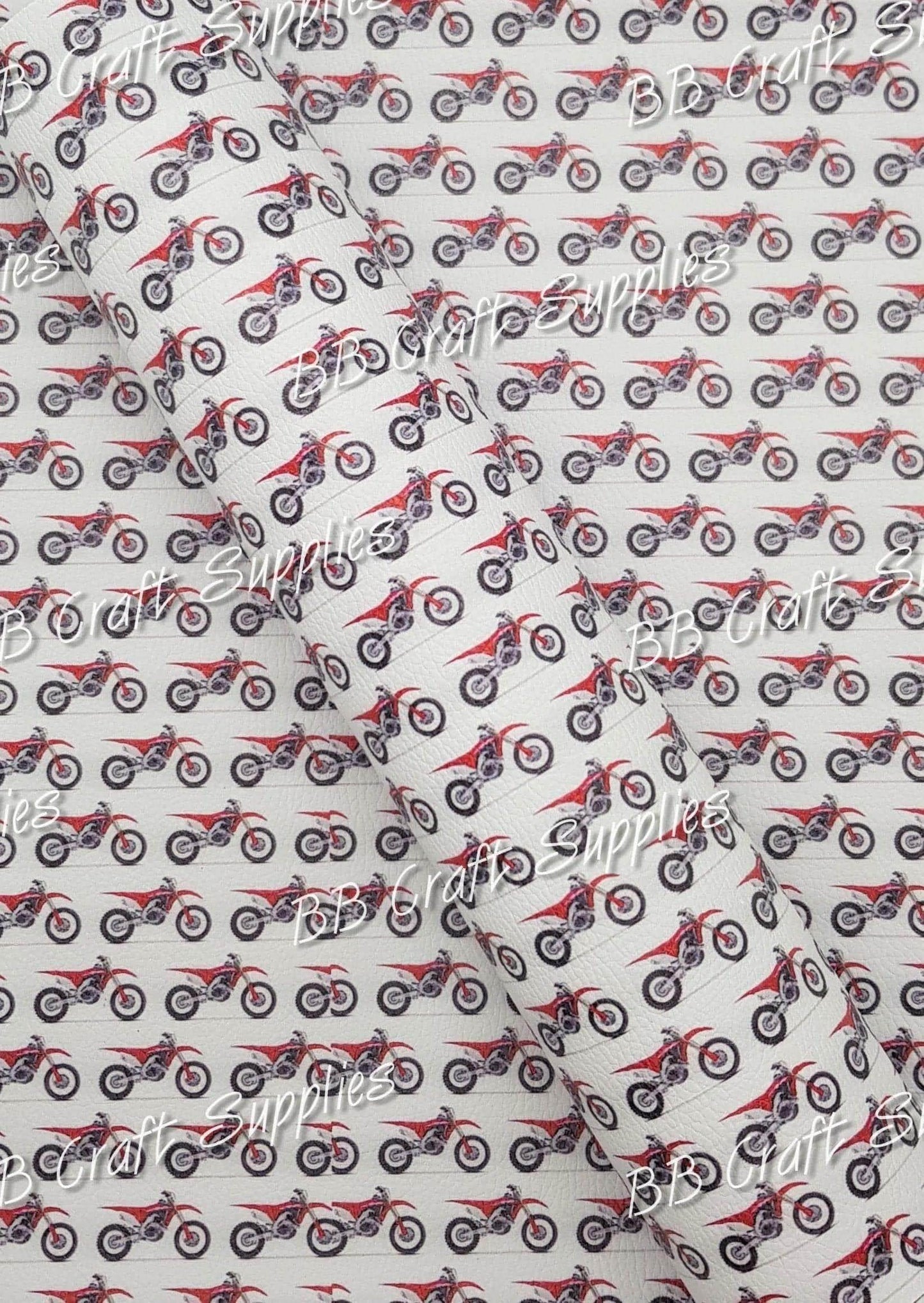 Motorbikes Litchi - bike, boys, dirt, Faux, Faux Leather, Leather, leatherette, Litchi, motorbike, toys - Bare Butler Faux Leather Supplies