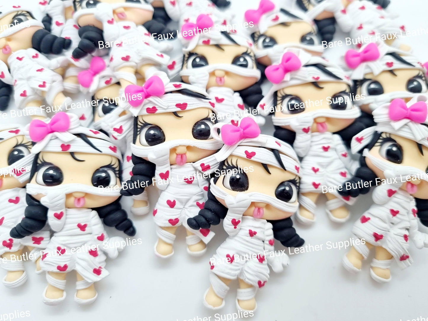 Mummy - Clay, Clays, Halloween, Halloween Clay, mummy - Bare Butler Faux Leather Supplies