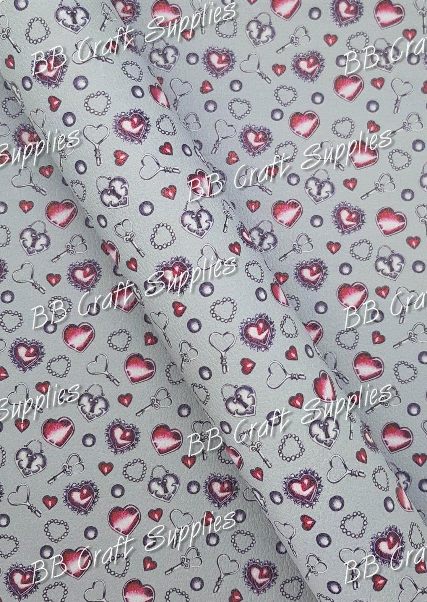 No Ordinary Love Litchi - Be my Valentine, ex's & oh's, Faux, Faux Leather, gnomes, Happy Valentines day, hearts, I Love you, key, Leather, leatherette, lips, Litchi, Love me again, valentines, xoxoxox, you & Me forever - Bare Butler Faux Leather Supplies