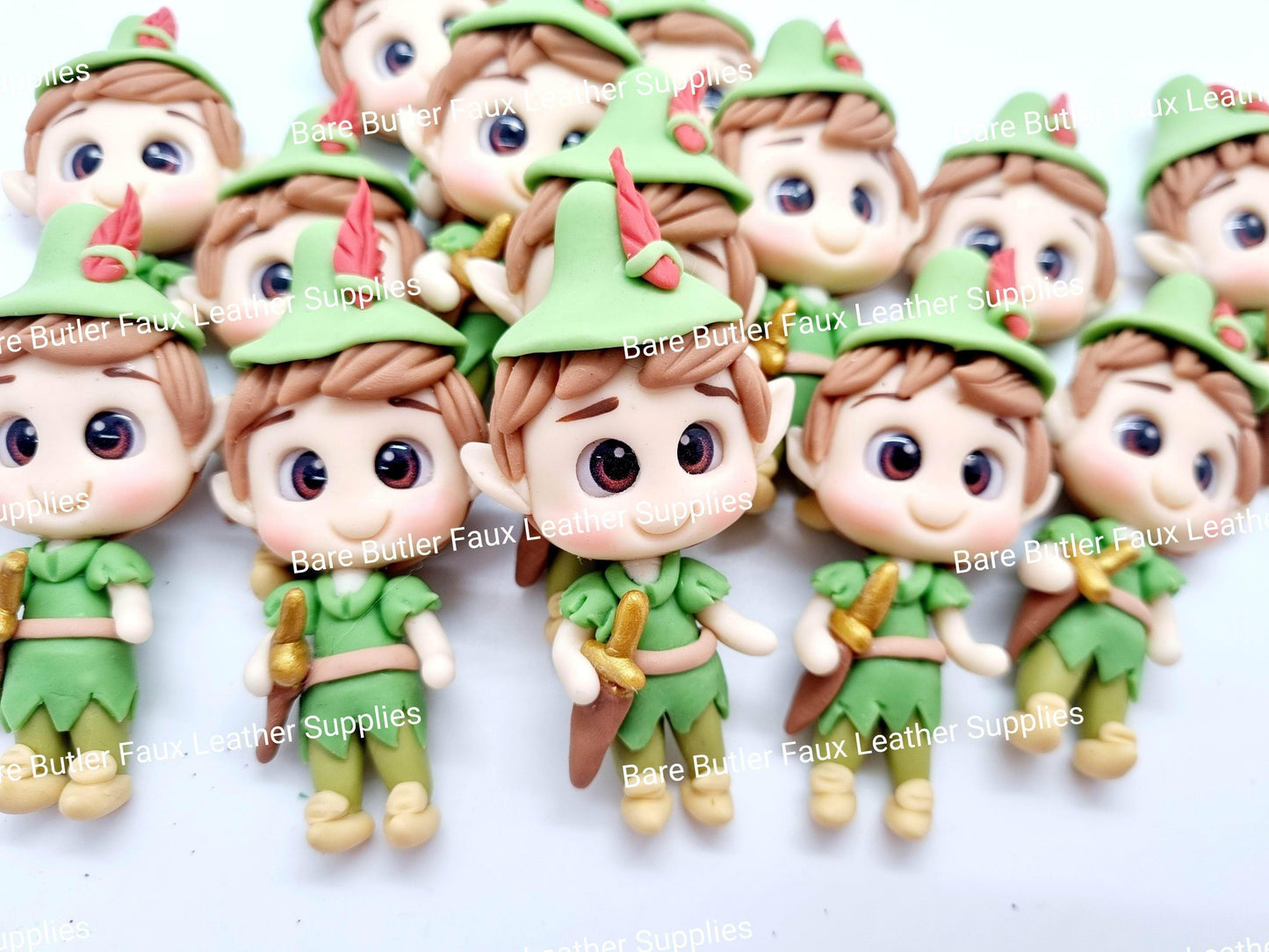 Pan - Clay, Clays, peter, peter pan - Bare Butler Faux Leather Supplies