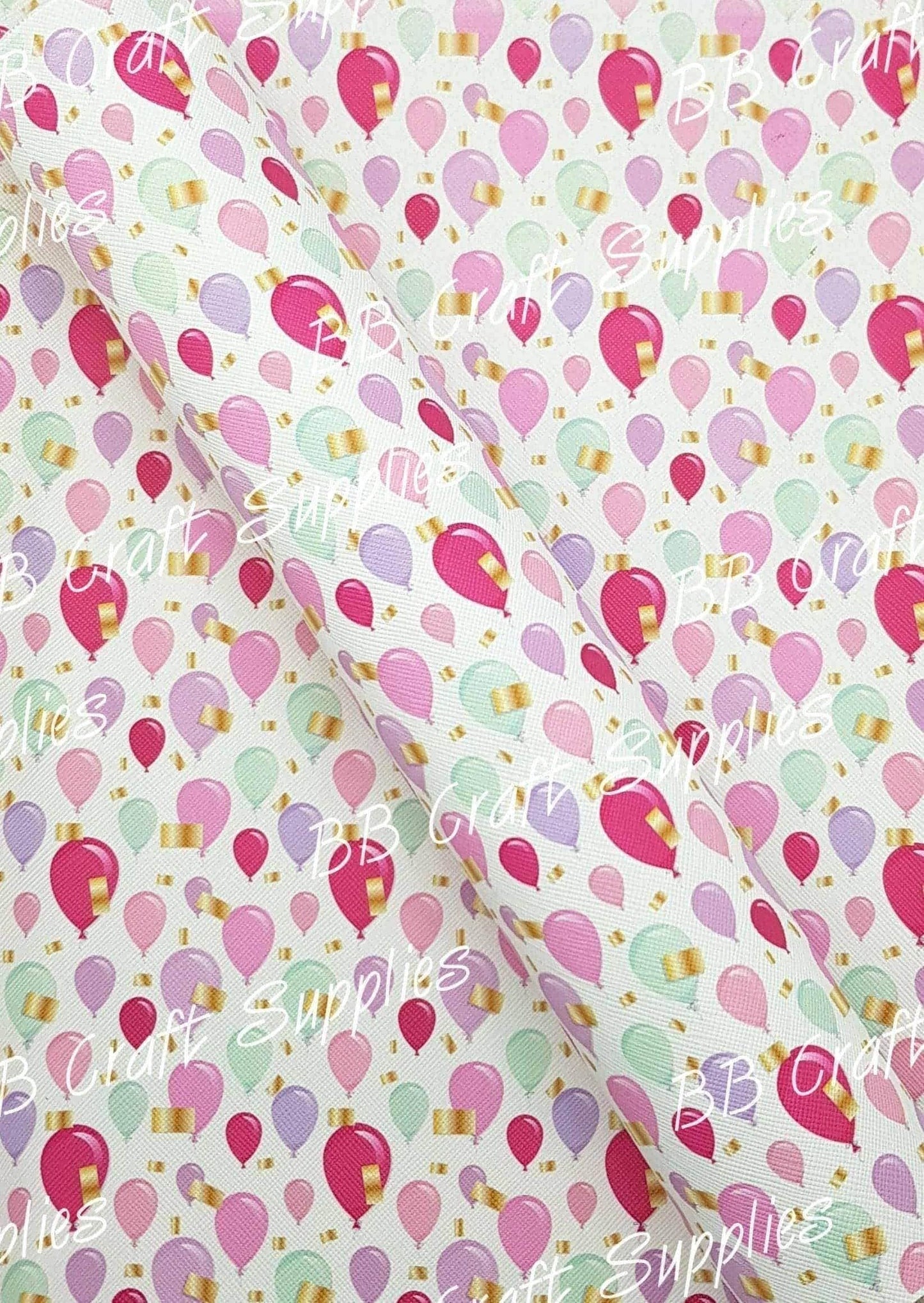 Party Time Faux Leather - balloon, Baloons, birthday, Faux, Faux Leather, Leather, leatherette, party - Bare Butler Faux Leather Supplies