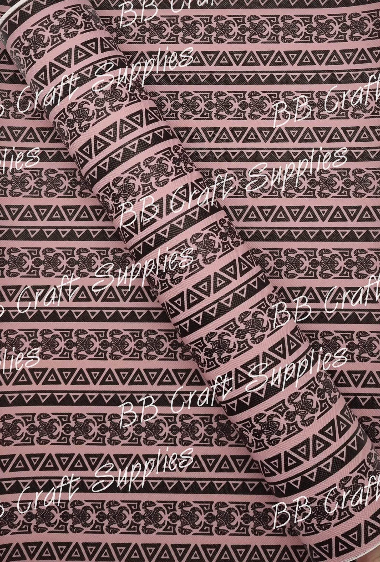 Polynesian Art Faux Leather - Faux, Faux Leather, hawiian, Leather, leatherette, Polynesian Art, tropical - Bare Butler Faux Leather Supplies