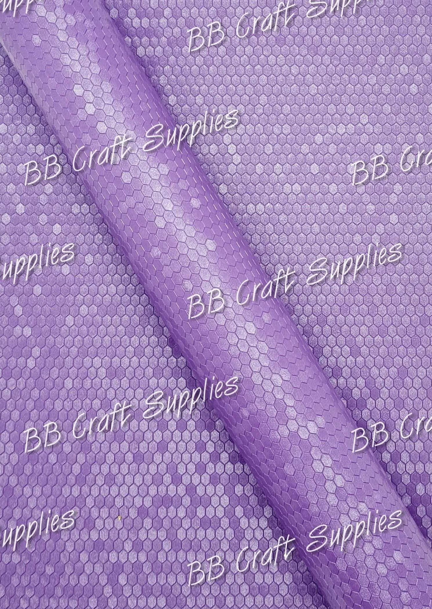 Purple Embossed Honeycomb - embossed, Faux, Faux Leather, Honeycomb, Leather, leatherette, metallic, shimmer, shine - Bare Butler Faux Leather Supplies