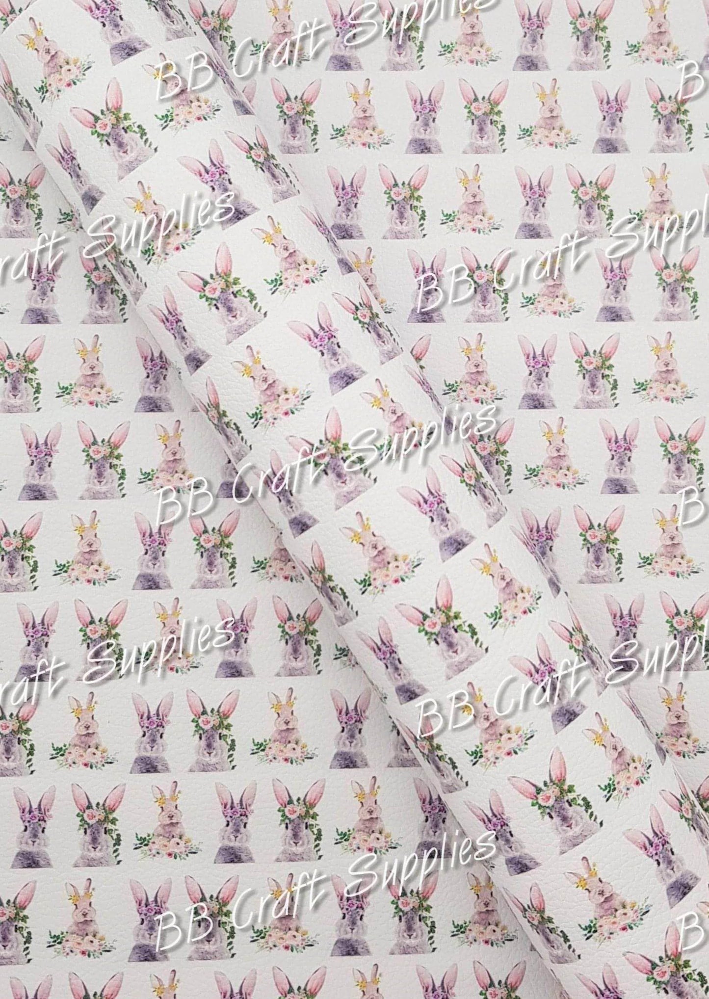 Rabbit Litchi - Animals, Bunny, Easter, Faux, Faux Leather, Leather, leatherette, Rabbit - Bare Butler Faux Leather Supplies