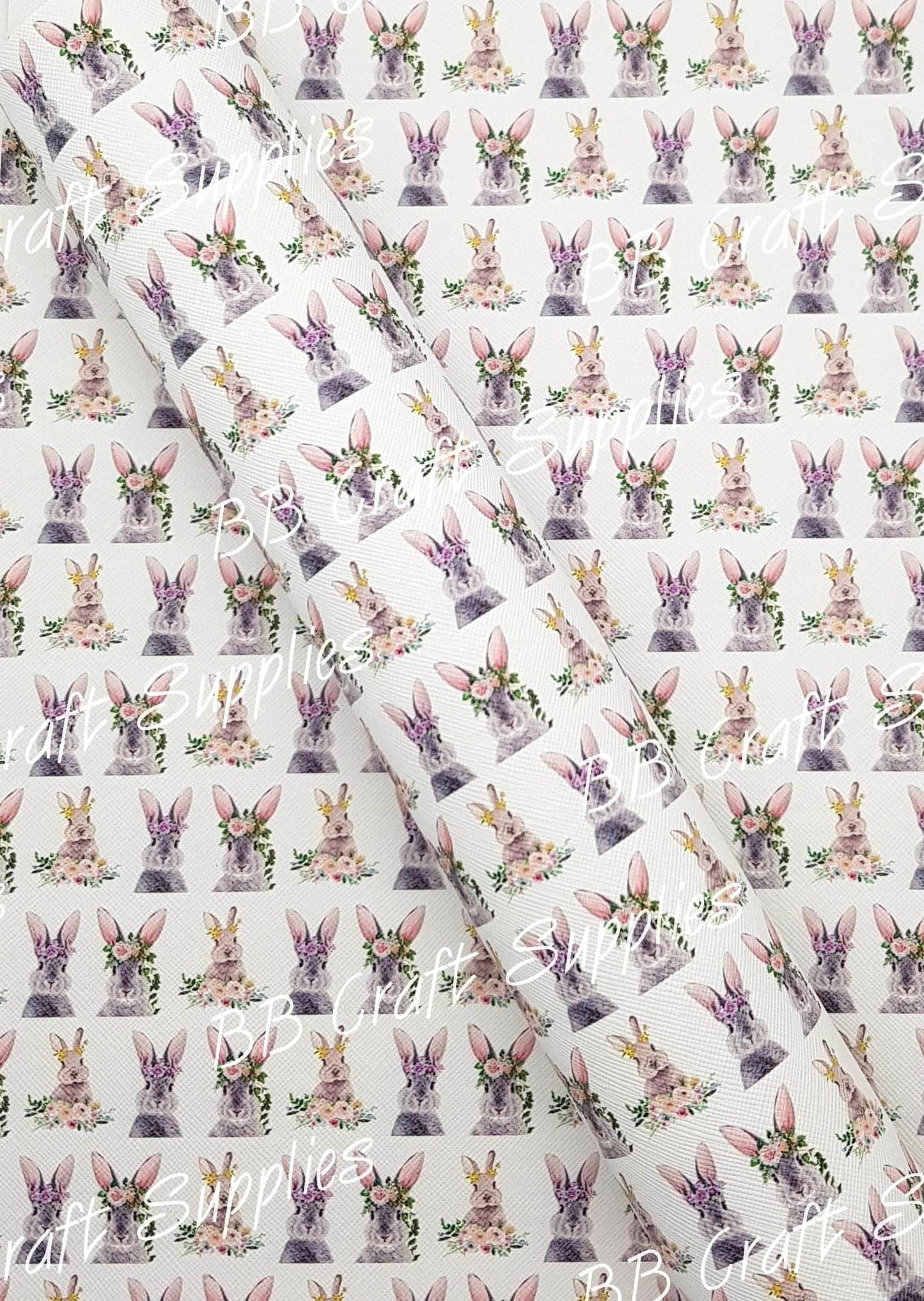 Rabbits Faux Leather - Animal, Faux, Faux Leather, Leather, leatherette, Rabbit - Bare Butler Faux Leather Supplies
