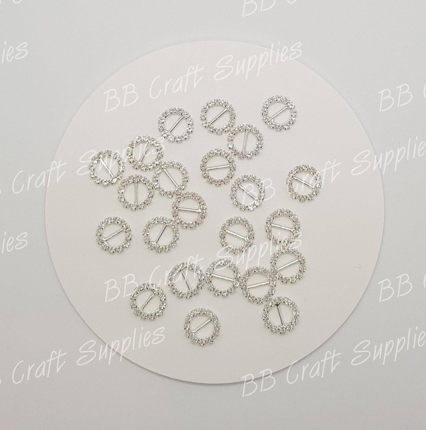 Rhinestone circle Embellishments - Embelishment, Rhinestone - Bare Butler Faux Leather Supplies