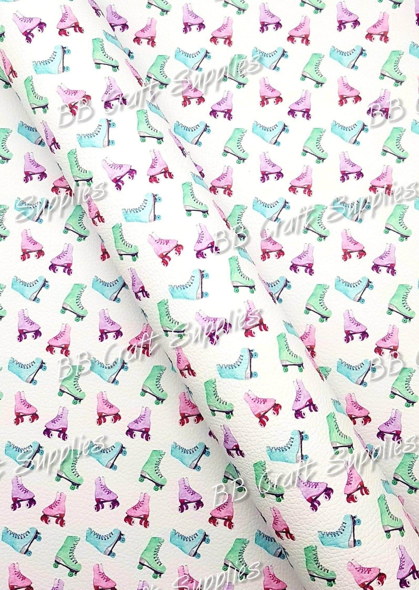 Roller skates Litchi - Faux, Faux Leather, Leather, leatherette, Litchi, Roller, skates - Bare Butler Faux Leather Supplies