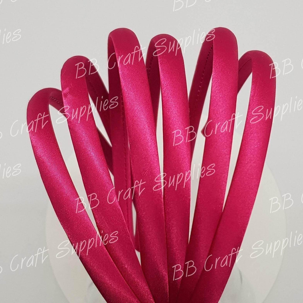 Satin Headbands - 10mm Wide 5 pack - Bands, Hair, Hairbands, head bands - Bare Butler Faux Leather Supplies