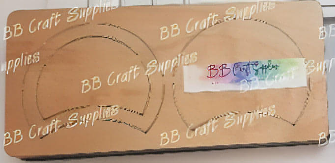 Shaker Ear Die Small - bow, clip, cutting, die, dies, template - Bare Butler Faux Leather Supplies