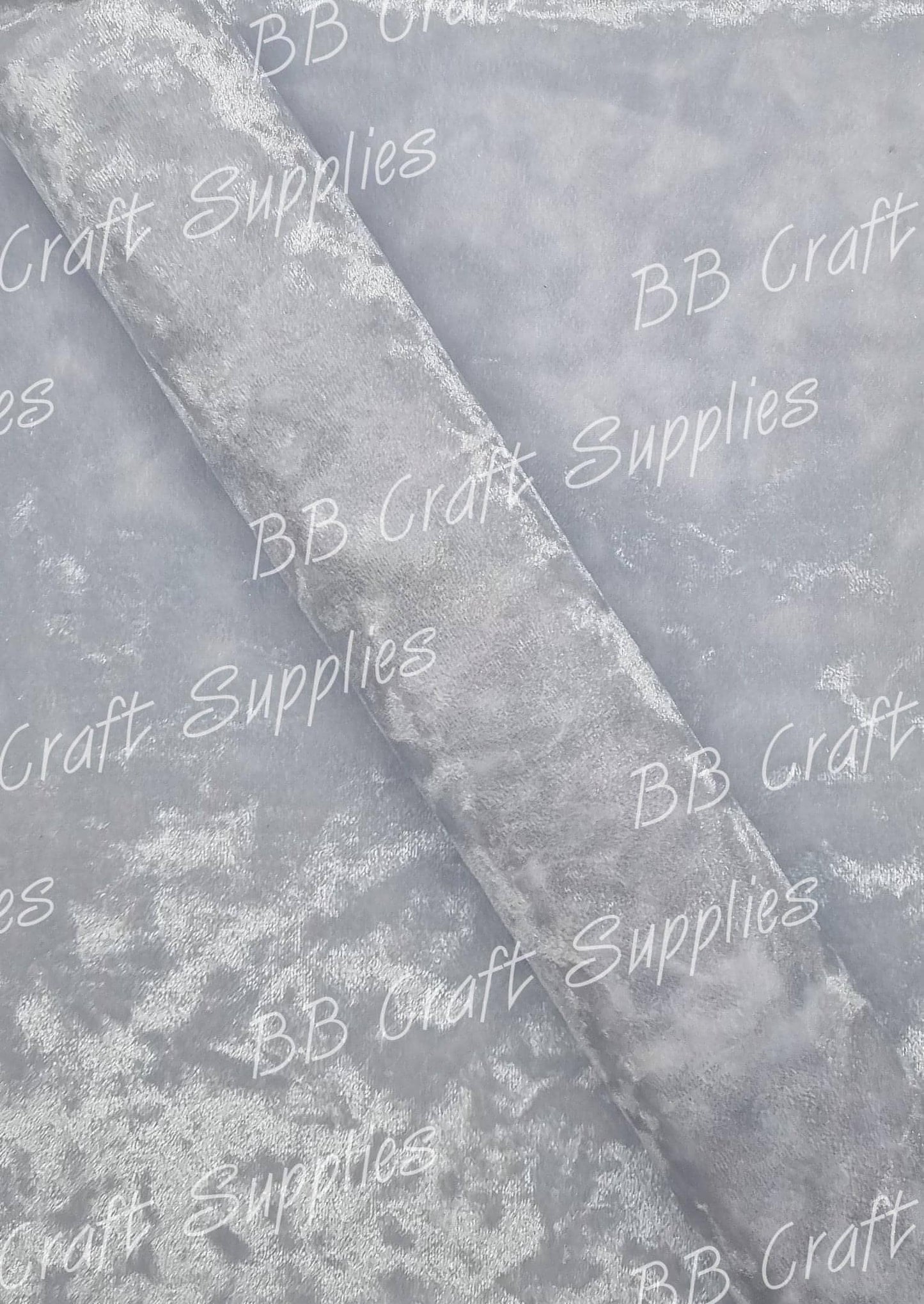 Soft Crushed Velvet Fabric - Ice - crushed, ice, soft, velvet - Bare Butler Faux Leather Supplies