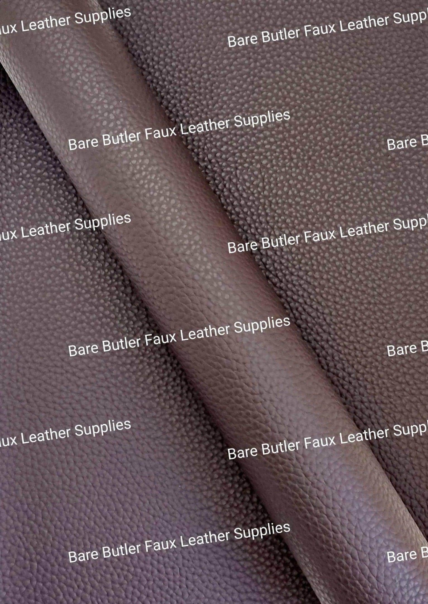 Solid Colour Litchi - Dark Wood - brown, Colour, dark, Faux, Faux Leather, Leather, leatherette, Litchi, Solid, wood - Bare Butler Faux Leather Supplies