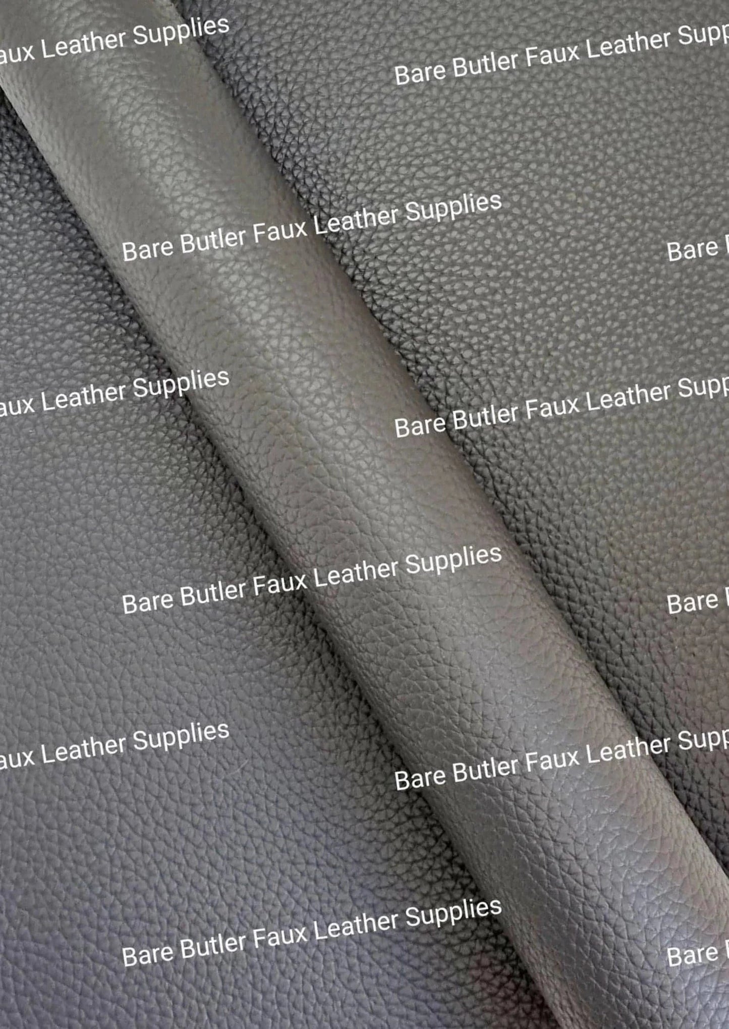 Solid Colour Litchi - Espresso - Black, brown, Colour, Faux, Faux Leather, grey, Leather, leatherette, Litchi, Solid - Bare Butler Faux Leather Supplies