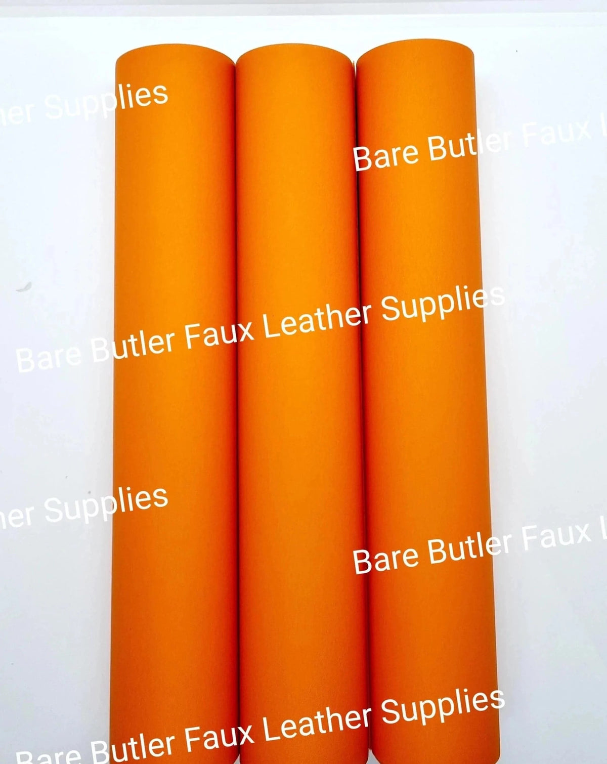 Solid Colour Litchi Roll - Orange - Colour, Faux, Faux Leather, Leather, leatherette, Litchi, orange, Solid - Bare Butler Faux Leather Supplies