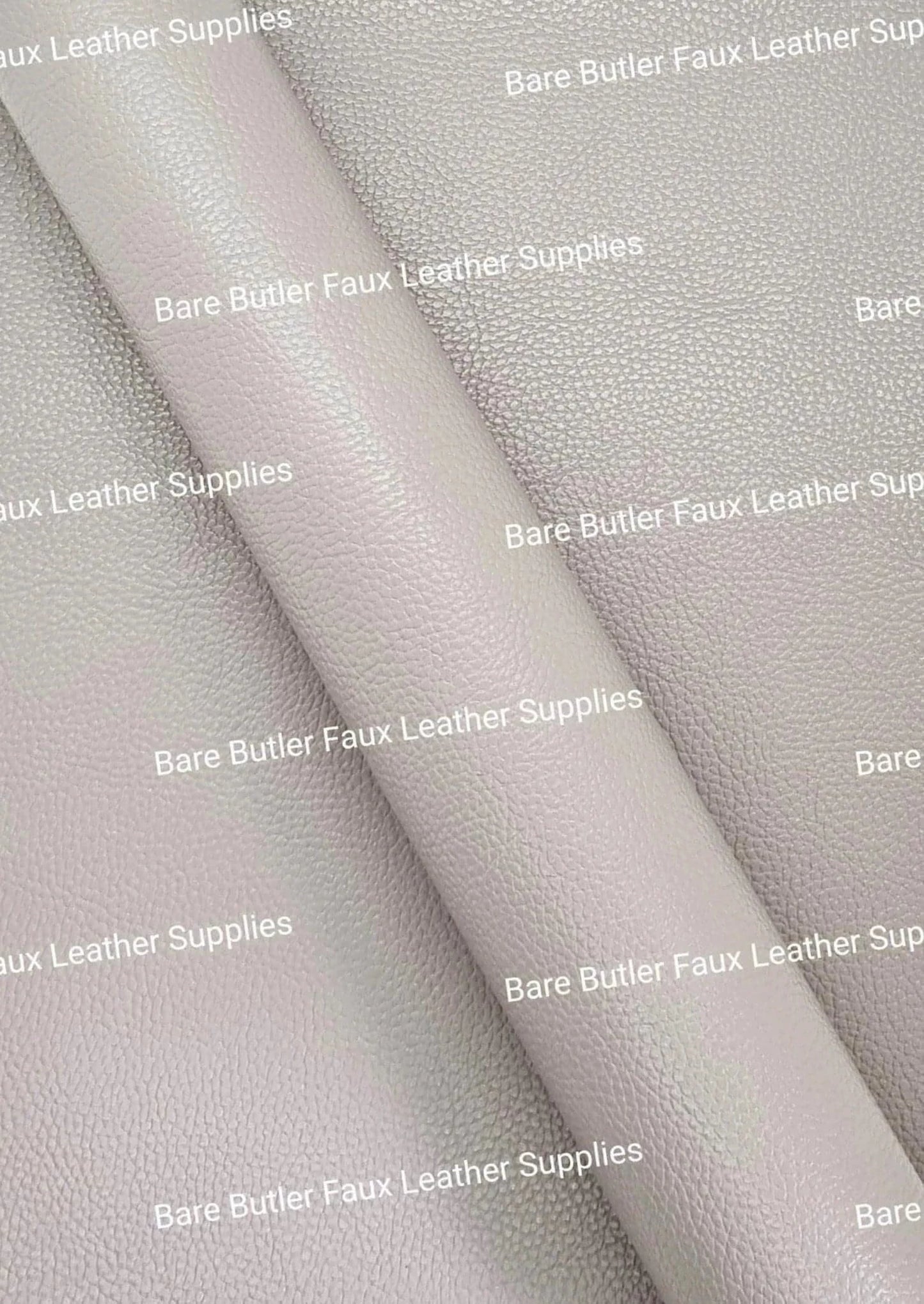 Solid Colour Litchi - Stone Gloss - Colour, Faux, Faux Leather, gloss, Leather, leatherette, litchi, plian, Solid - Bare Butler Faux Leather Supplies