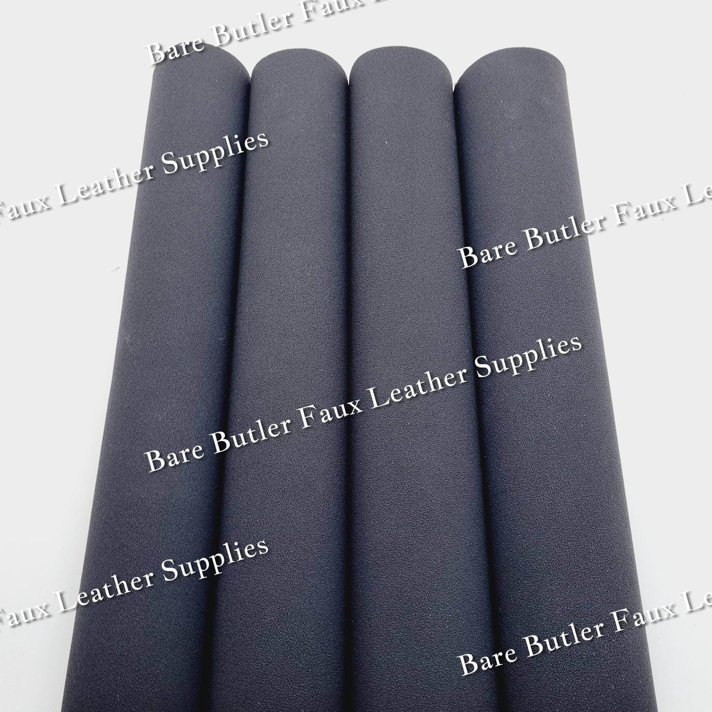 Suede - Black - Faux, Faux Leather, Suede - Bare Butler Faux Leather Supplies