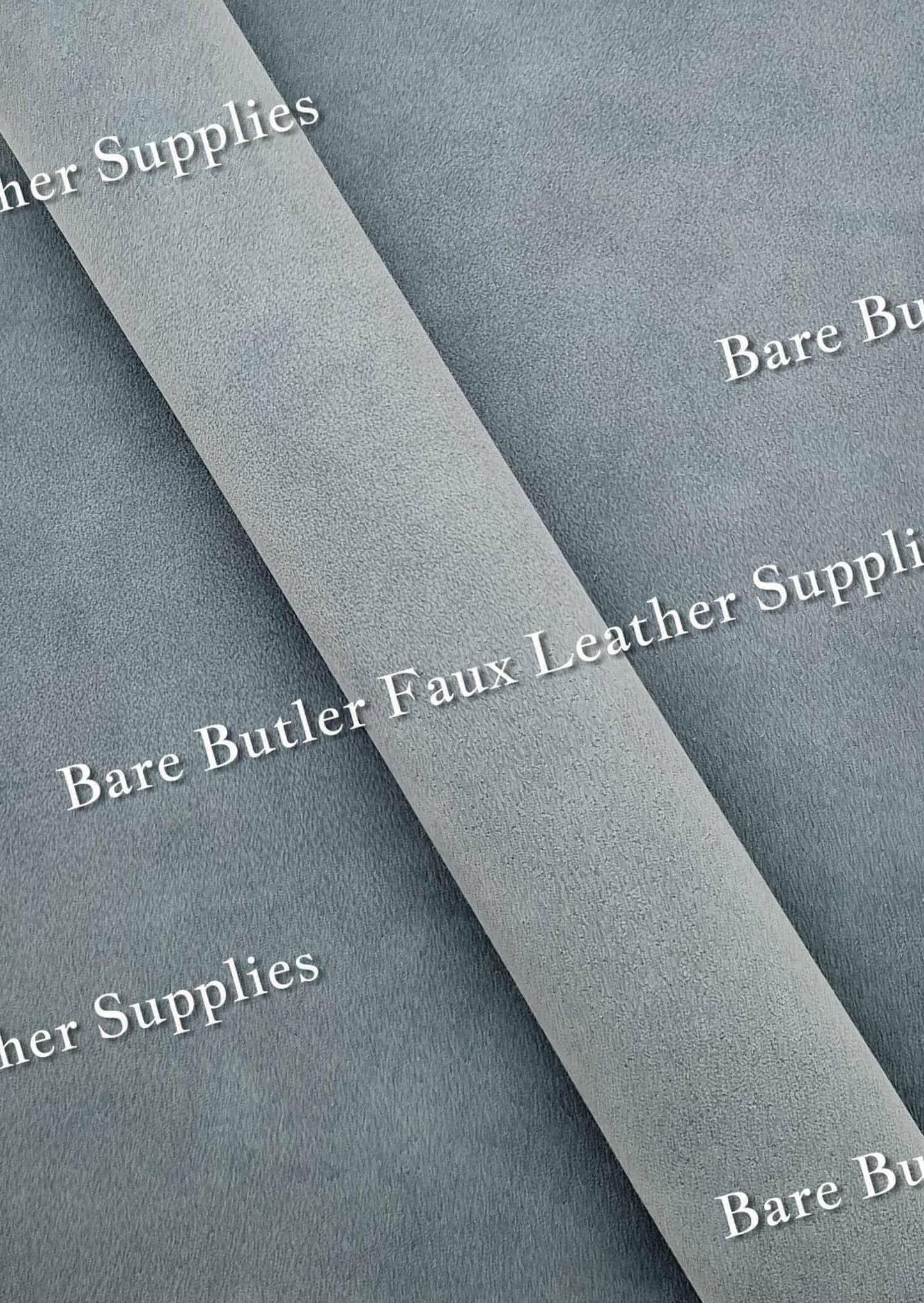 Suede - Grey - Faux, Faux Leather, Suede - Bare Butler Faux Leather Supplies
