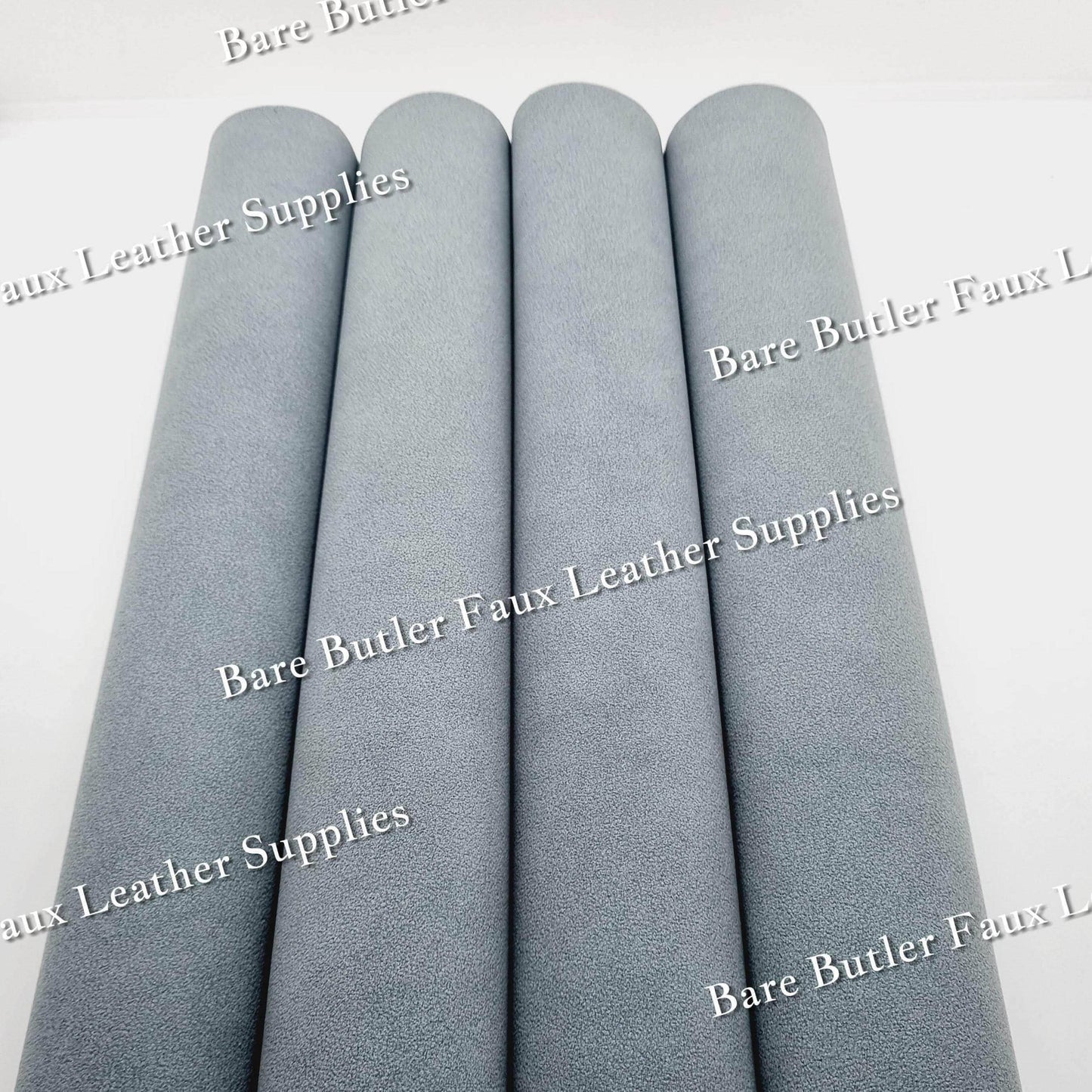 Suede - Grey - Faux, Faux Leather, Suede - Bare Butler Faux Leather Supplies