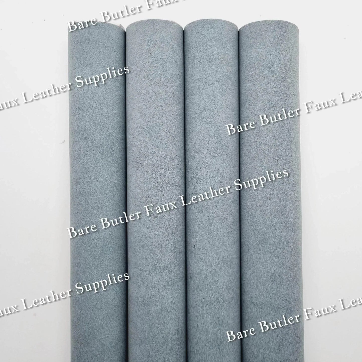 Suede - Grey - Faux, Faux Leather, Suede - Bare Butler Faux Leather Supplies