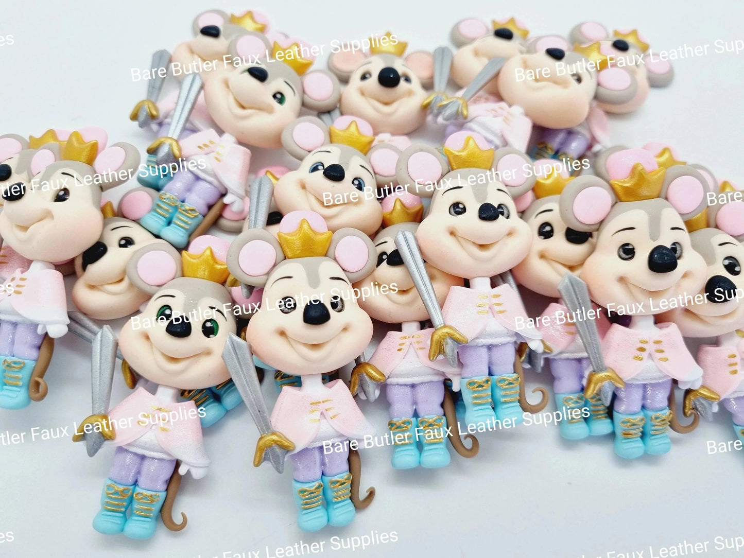 The Christmas Cracker Clay Set - Ballet, Clay, Clays, dancer, girl, King, toy solider - Bare Butler Faux Leather Supplies