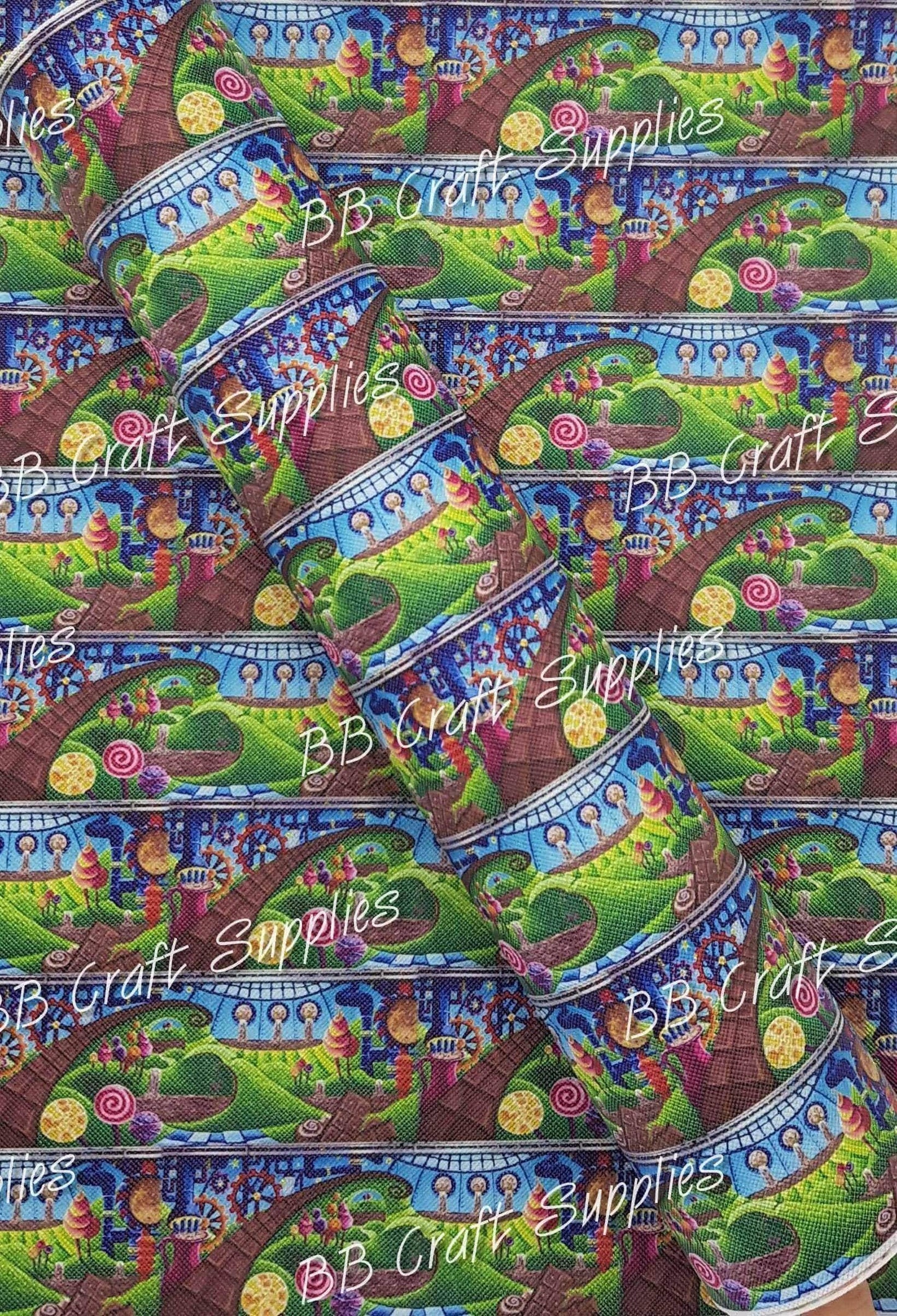 There's No Earthly Way Of Knowing Faux Leather - Faux, Faux Leather, Leather, leatherette, Willy, wonka - Bare Butler Faux Leather Supplies