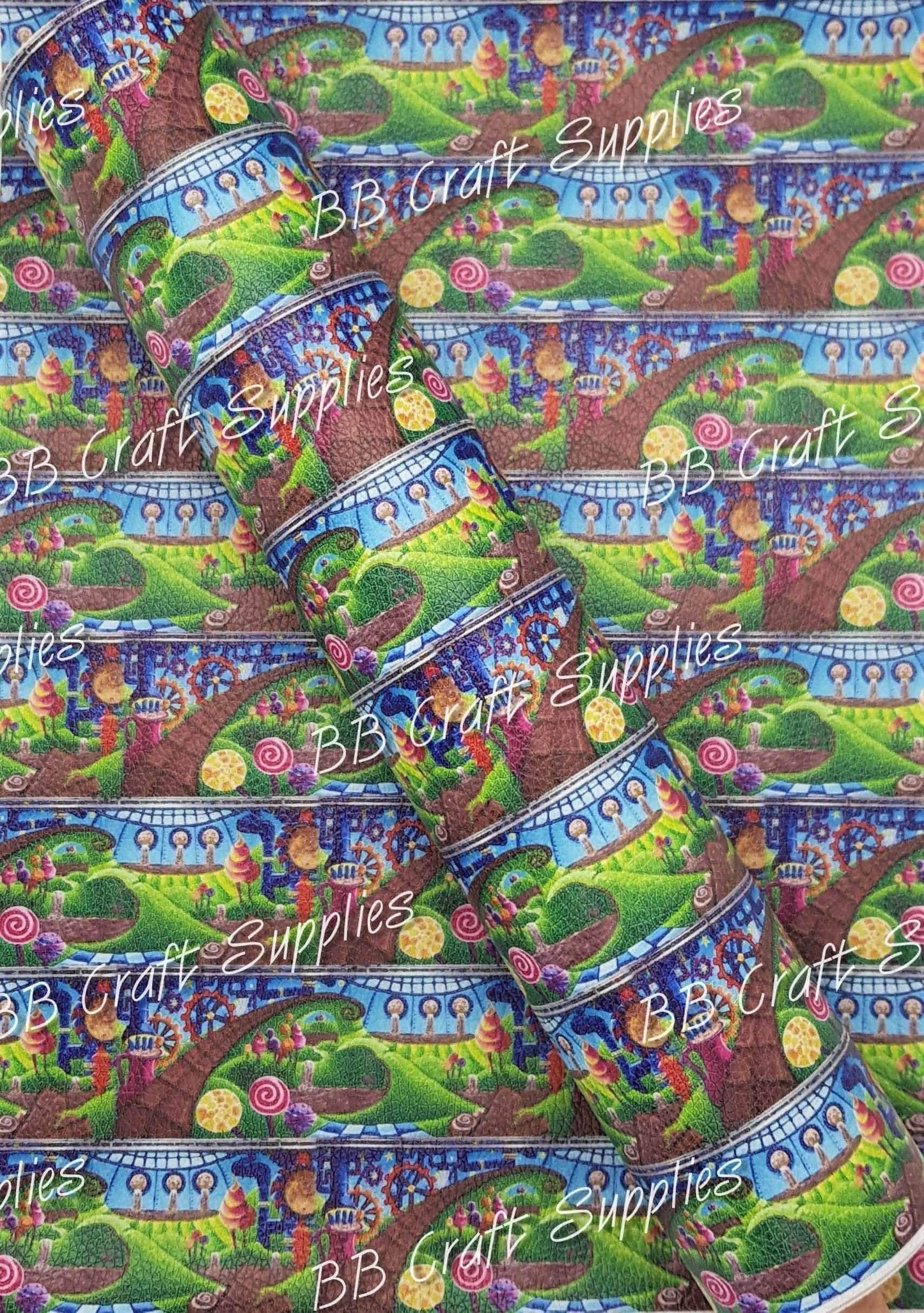 There's No Earthly Way Of Knowing Litchi - Faux, Faux Leather, Leather, leatherette, Willy, wonka - Bare Butler Faux Leather Supplies