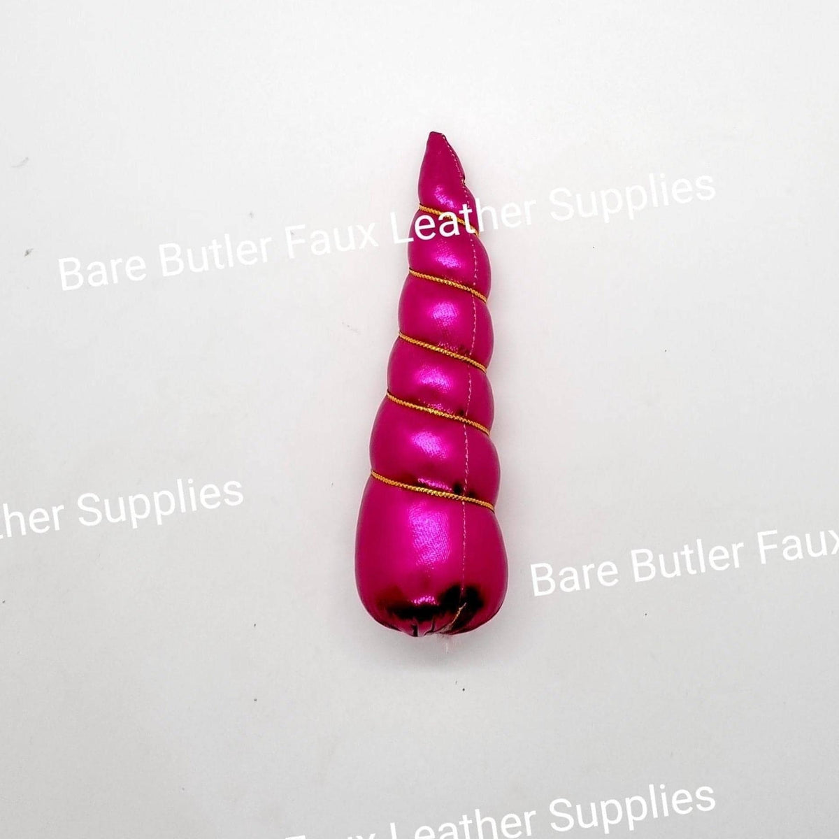 Unicorn Horn - Pink - ears, Glitter, headbands, Horn - Bare Butler Faux Leather Supplies