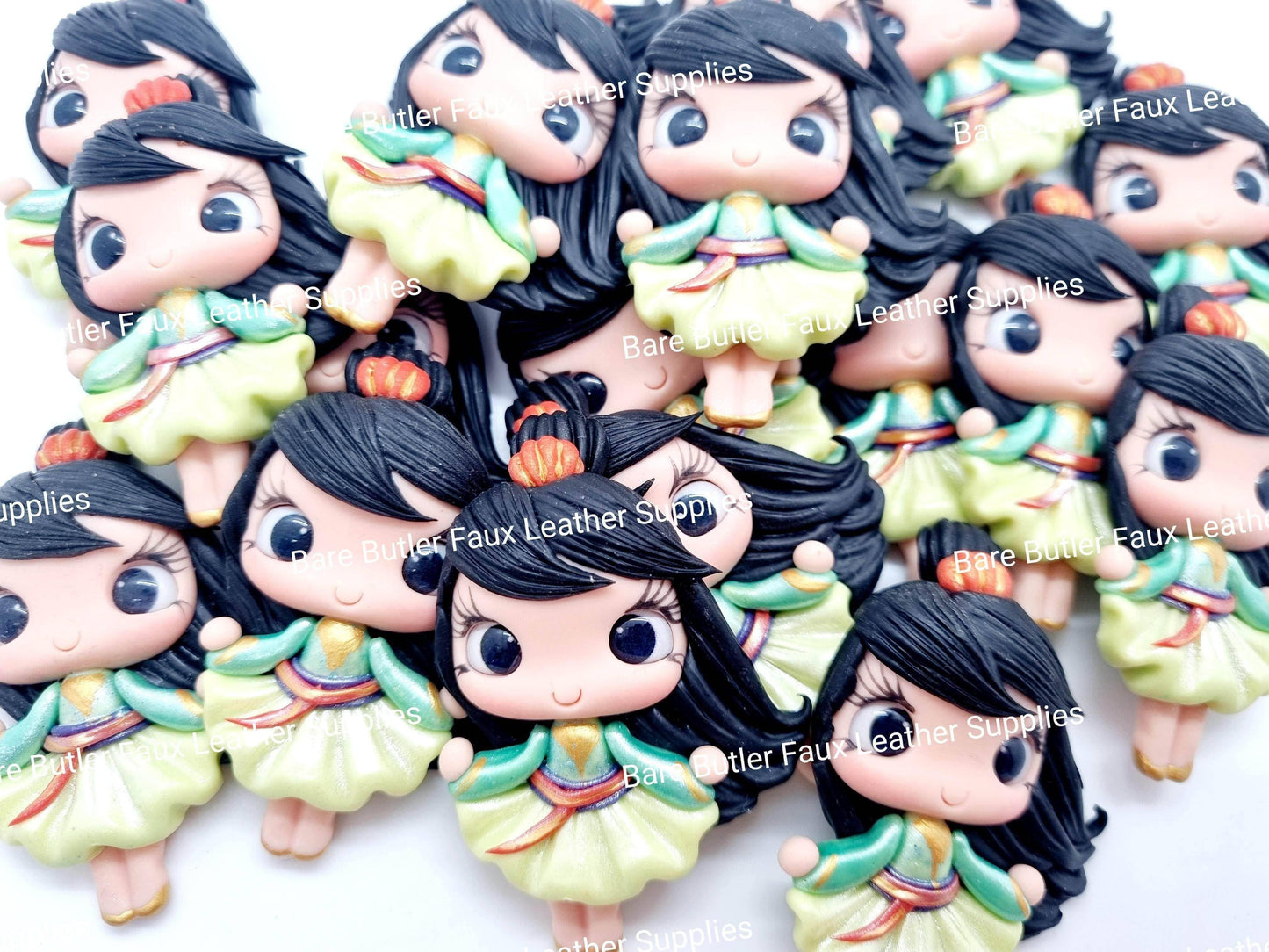 Warrior Princess - Clay, Clays, mulan, Princess - Bare Butler Faux Leather Supplies