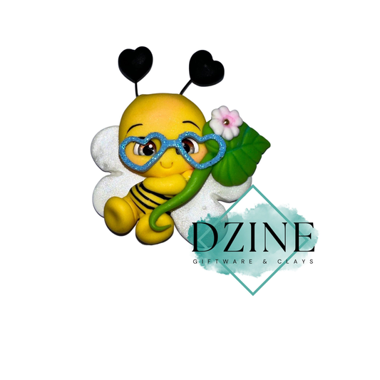 Bumble bee blue glasses