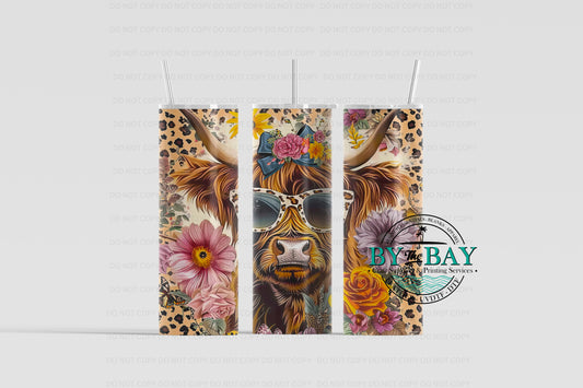 Cheetah Highland 20oz Sublimation Print