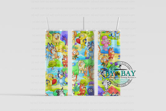 Blue Dog 20oz Sublimation Print