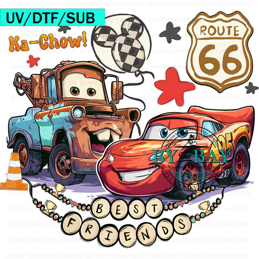 Cars Best Friends UVDTF/DTF/SUB