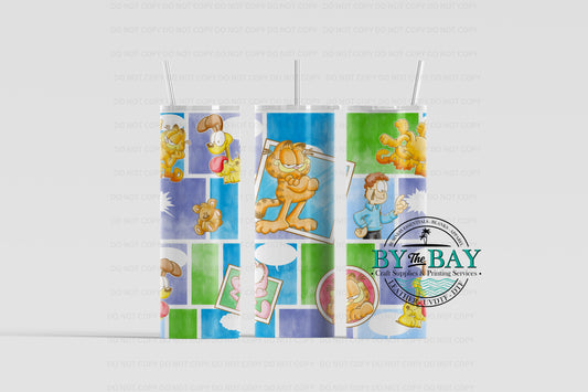 Orange Cat 20oz Sublimation Print