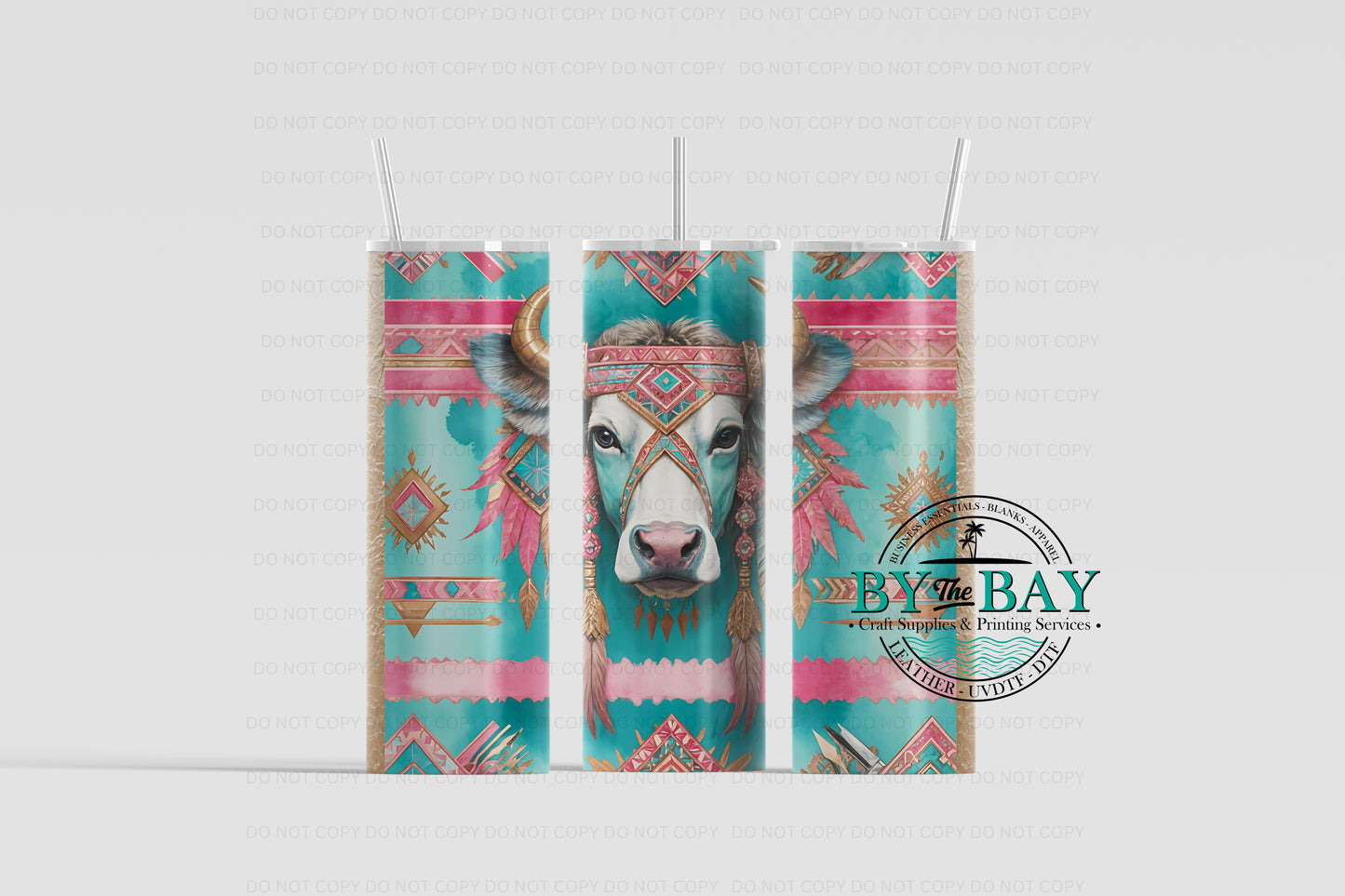 Western azt Cow 20oz Sublimation Print