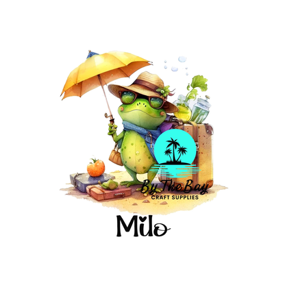 Frog & Umbrella Tea/Coffee/Sugar uv decal