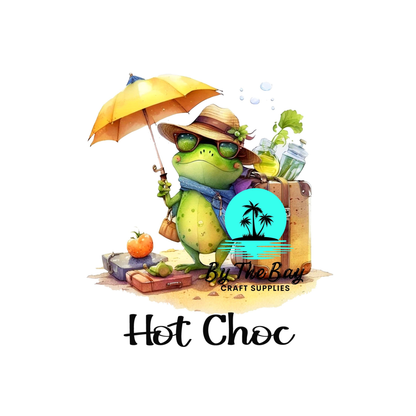Frog & Umbrella Tea/Coffee/Sugar uv decal