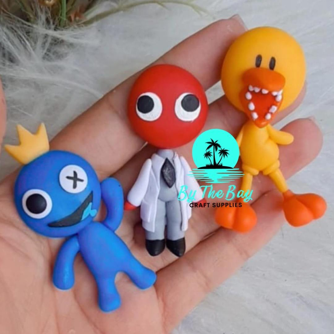 yellow rainbow friends clay