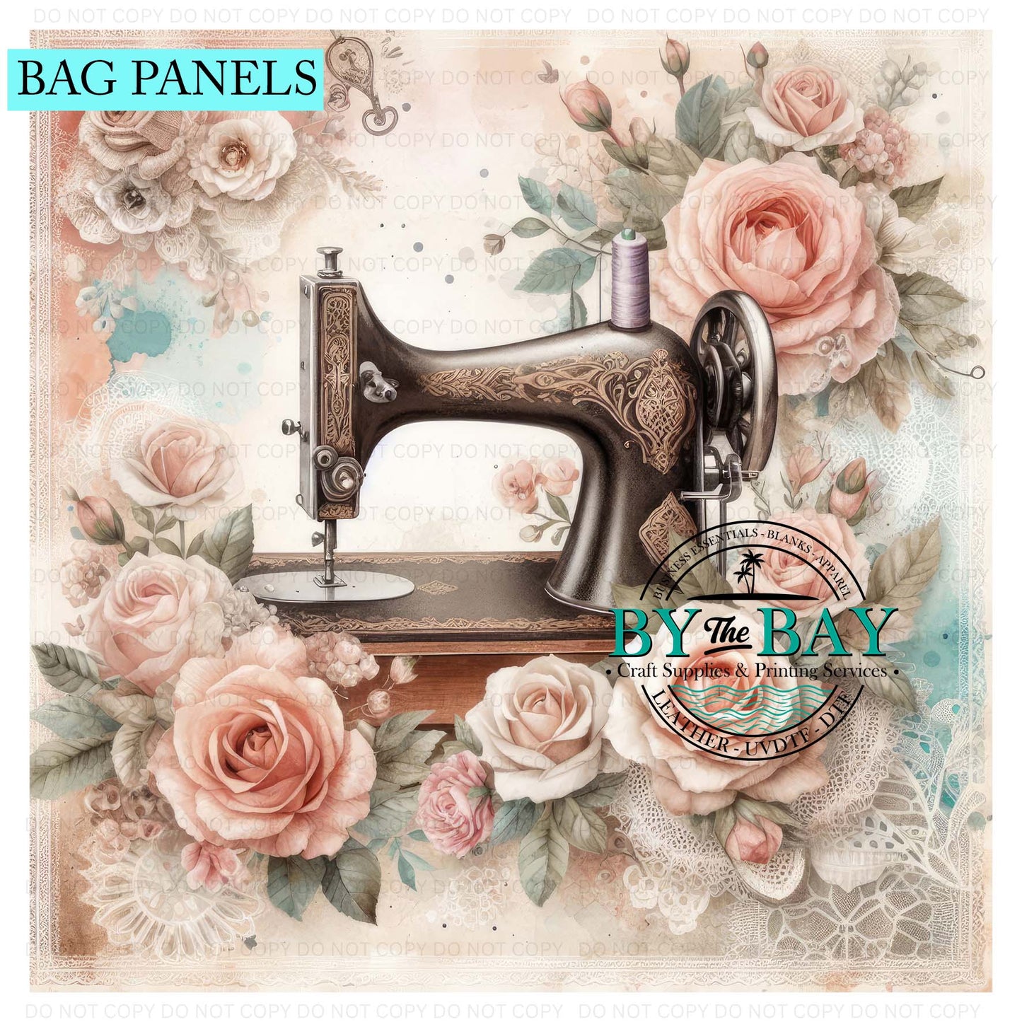 Vintage Sewing Machine 03 Bag Panel