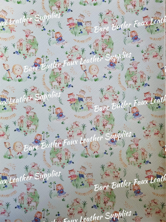 Roll - Nursery Rhyme Green Faux Leather - Bare Butler Faux Leather Supplies 