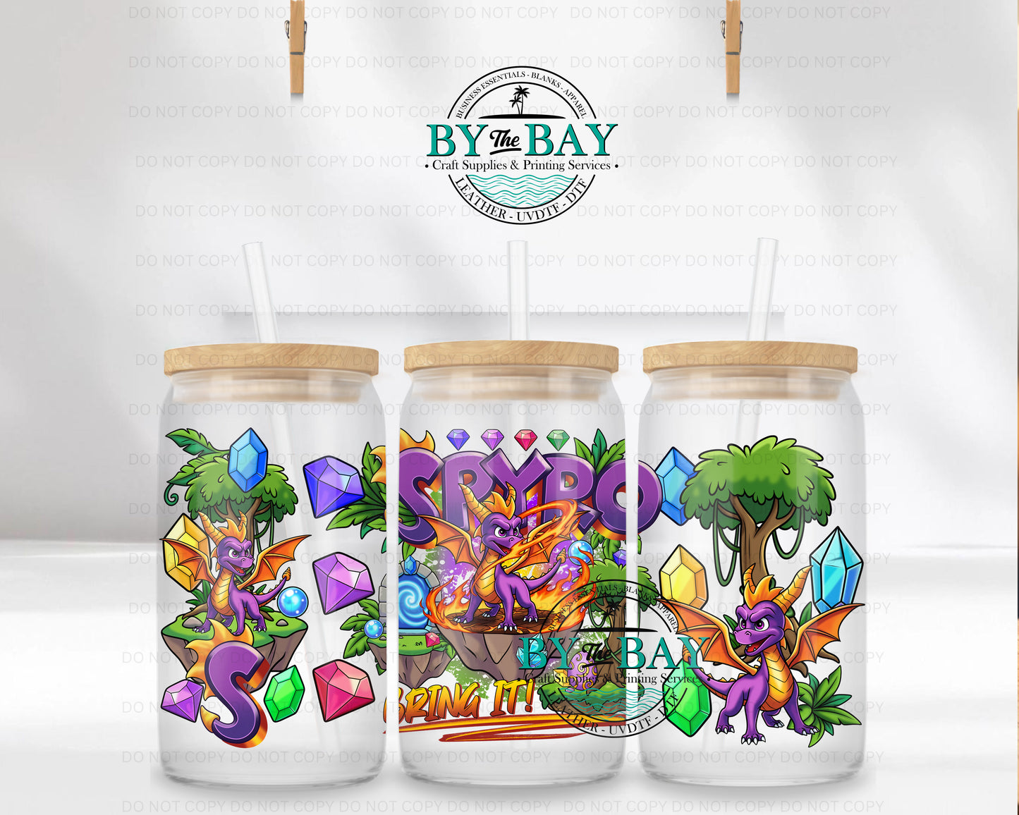 Gamer Dragon 16oz UVDTF Wrap