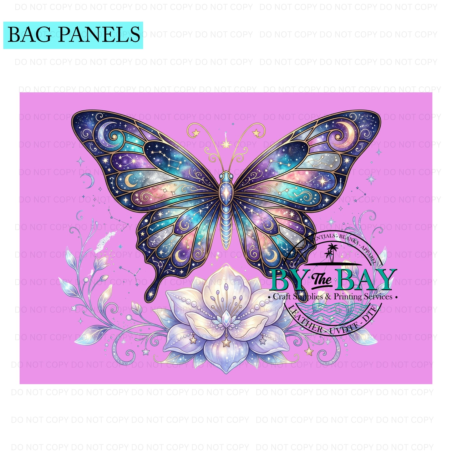 Celestial Butterfly Bag Panel (Various Sizes)