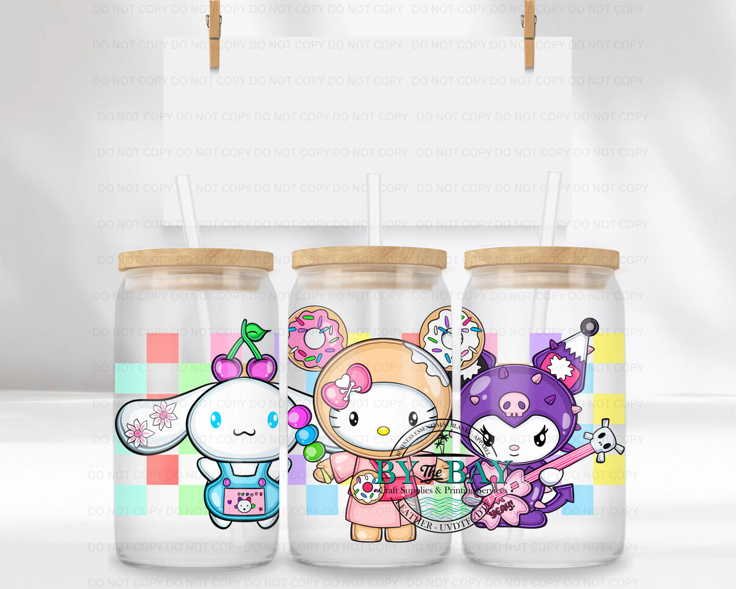 Rio Sweets Checks 16oz UVDTF Wrap