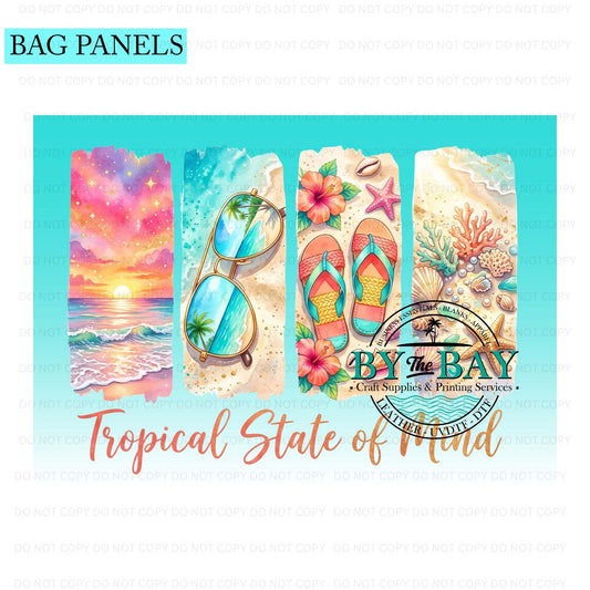 Tropical State of mind Bag Panel (Various Sizes)