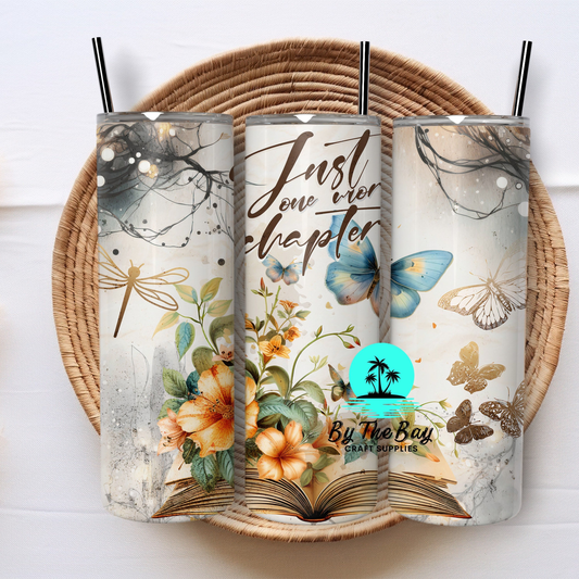 Floral book 20oz Tumbler SUB PRINT