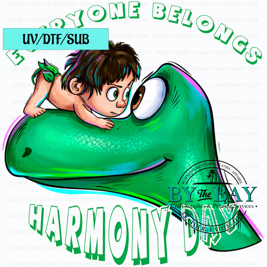Dinosaur Everyone Belongs Harmony Day UVDTF/SUB