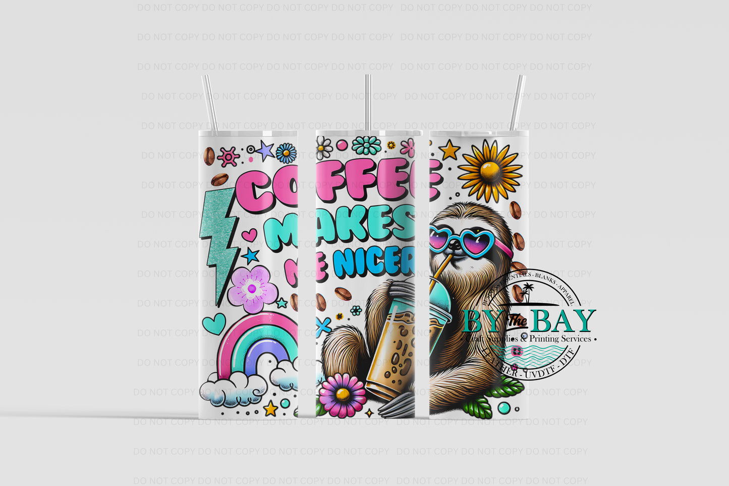 Nicer Coffee Sloth 2 20oz Sublimation Print