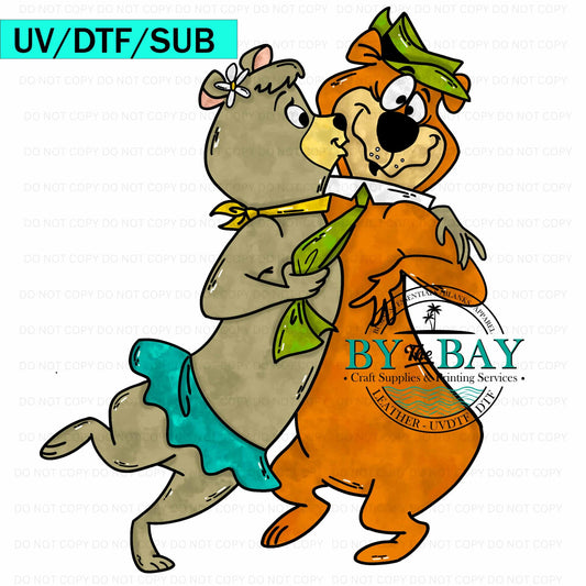 Picnic Bear  UV/DTF/SUB Print