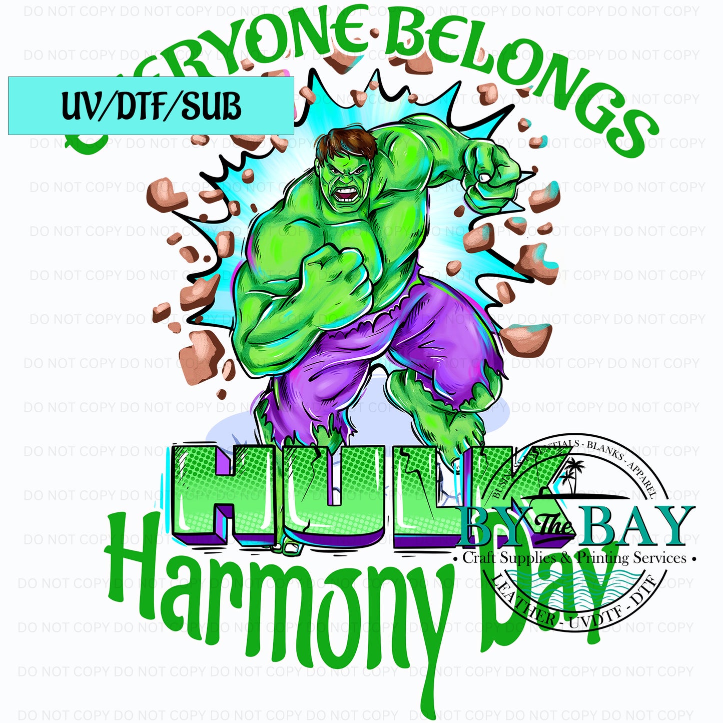 Green Hero Everyone Belongs Harmony Day UVDTF/SUB