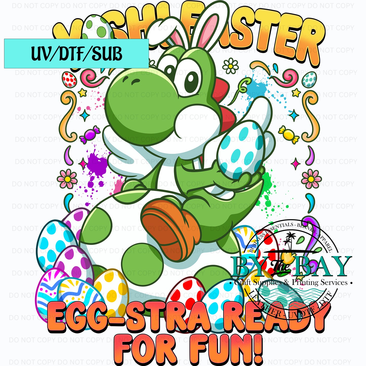 Easter Gamer Turtle UVDTF/SUB