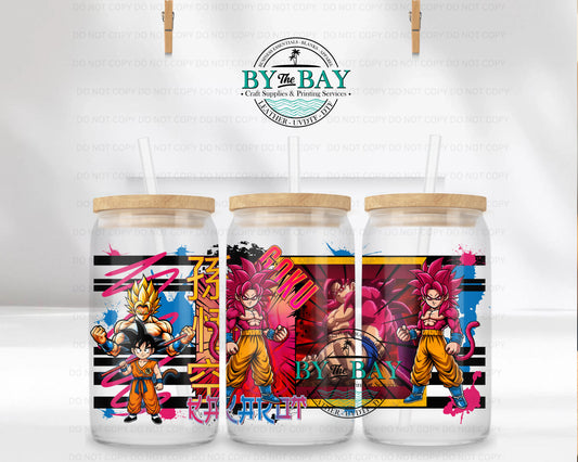 Anime Gku 16oz UVDTF Wrap
