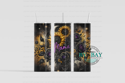 Dark Mama Sunflower 20oz Sublimation Print